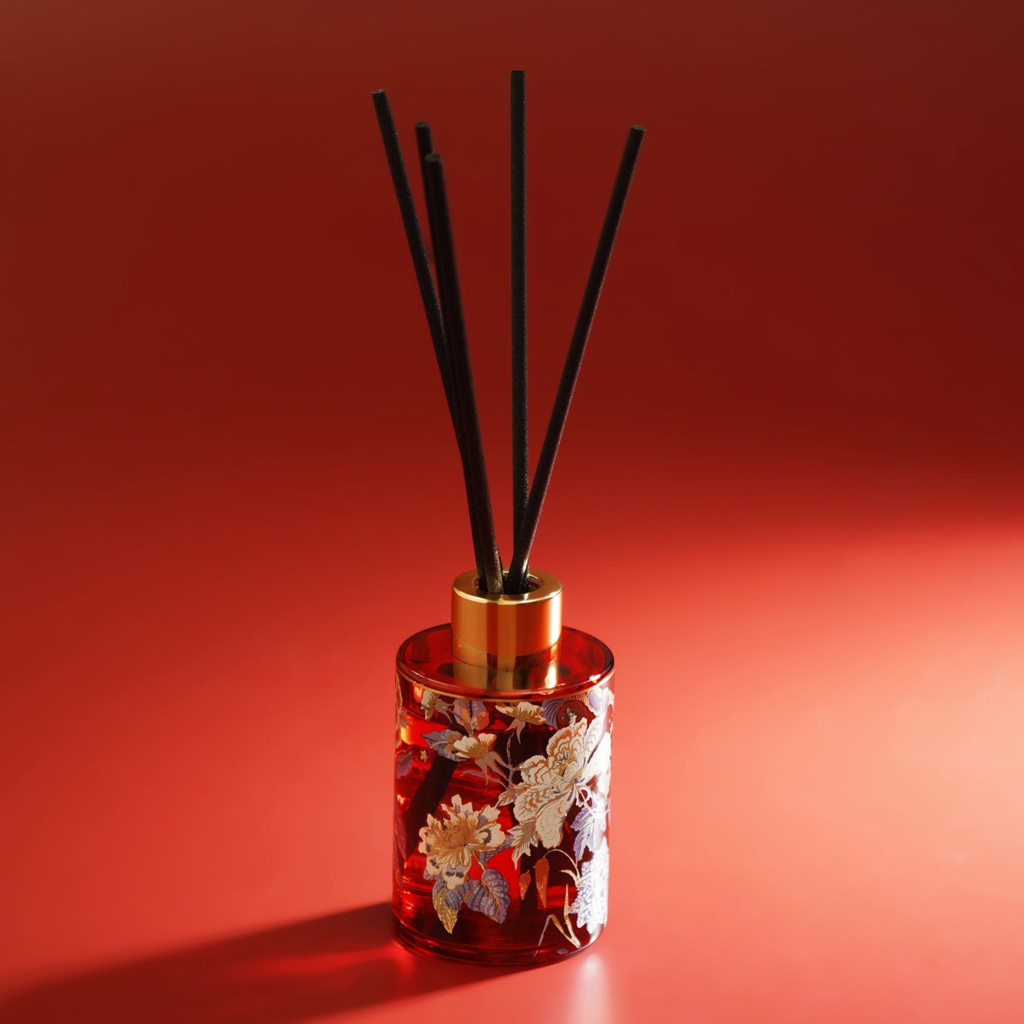 Red Jardin Botanico Printed Glass Diffuser