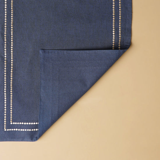 Set of 2 Blue Linen Placemats