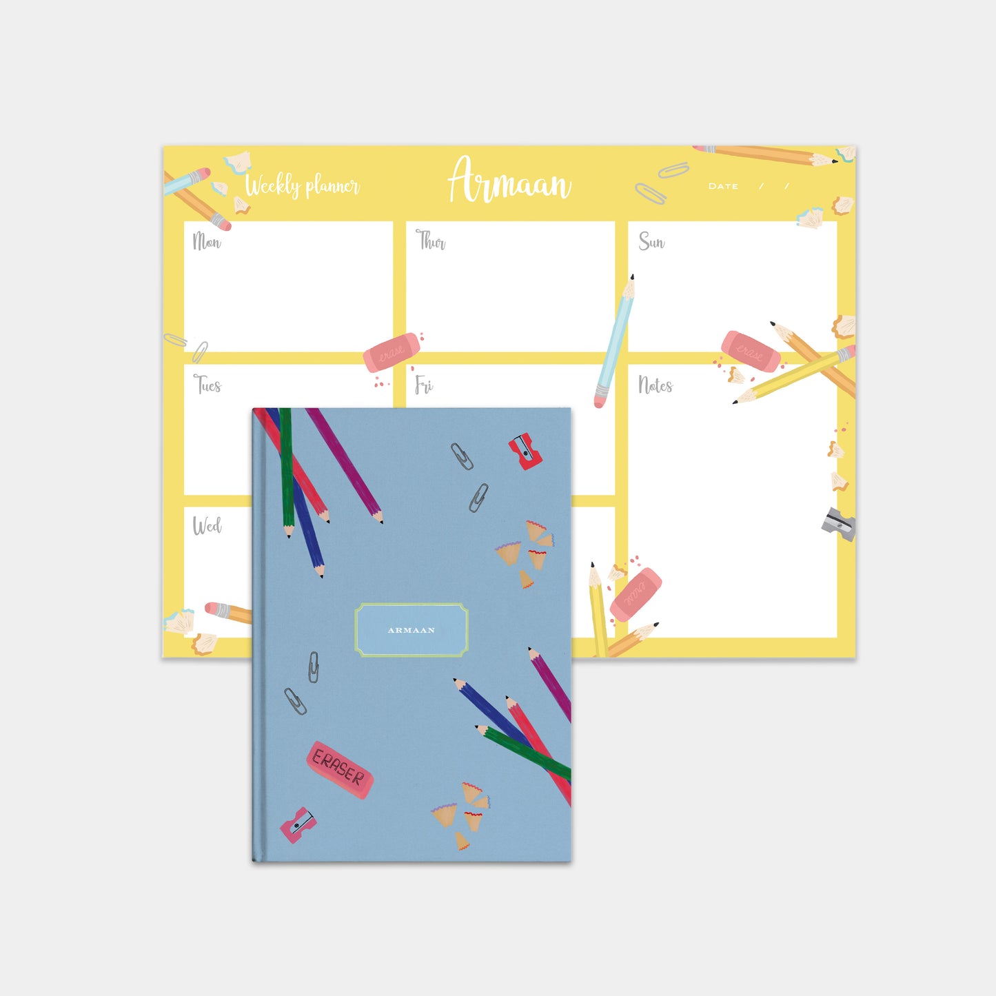 Weekly Planner & Stationery Journal