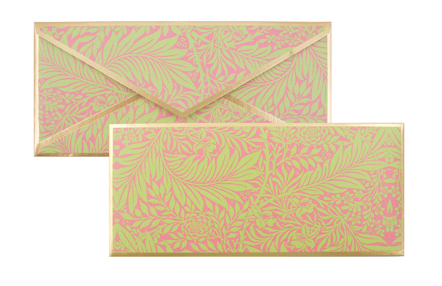 Floral Pink & Green Envelope