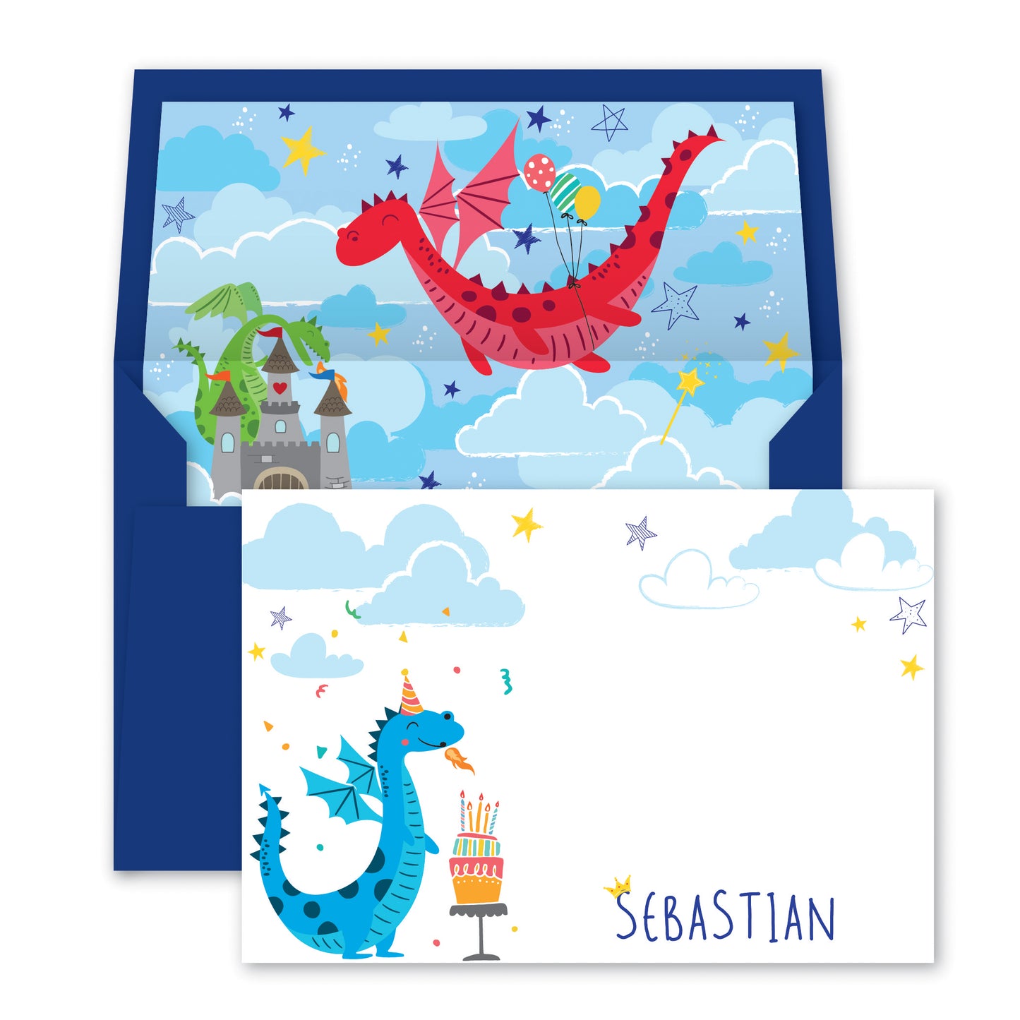 Magical Dragons Notecards