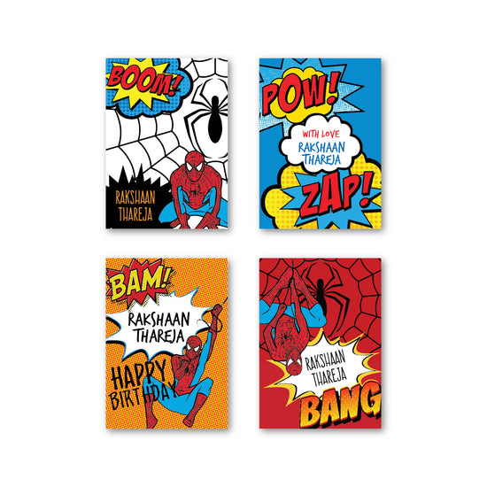 Spiderman Set of 40 Gift Tag
