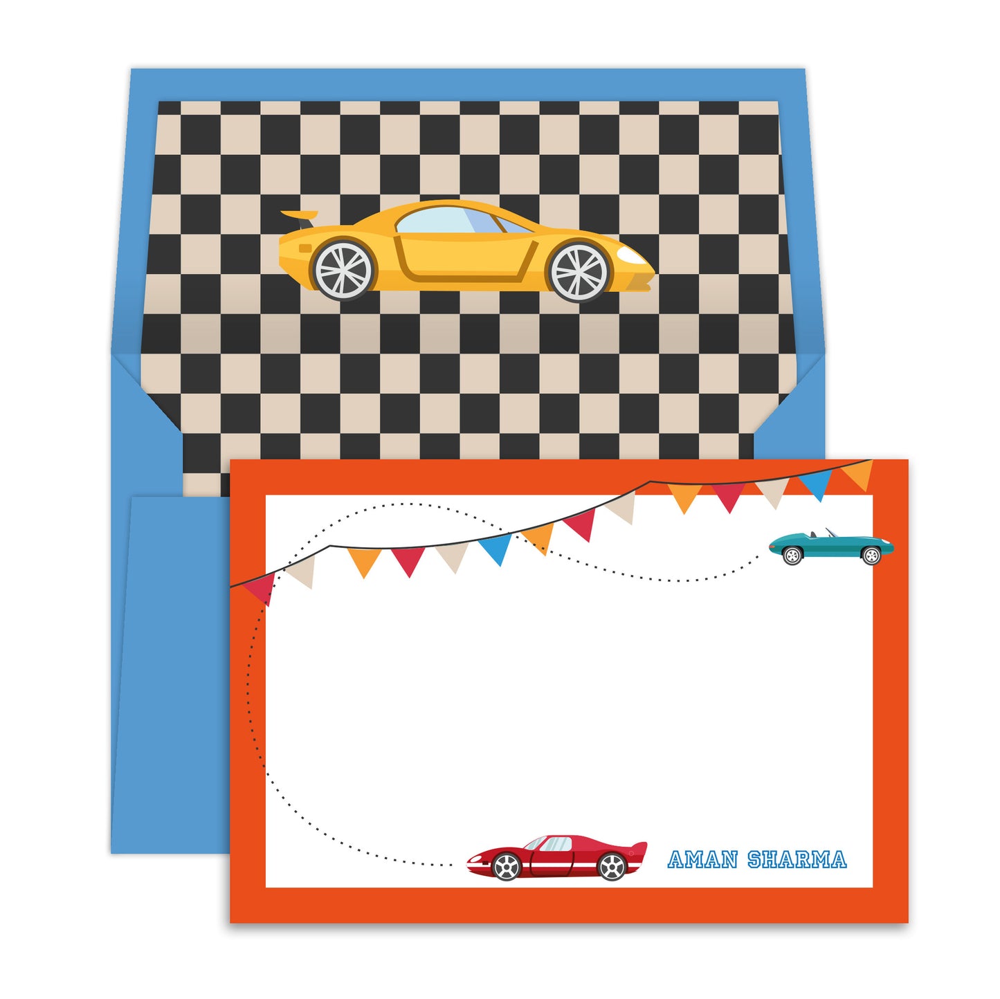 Racecar Notecards