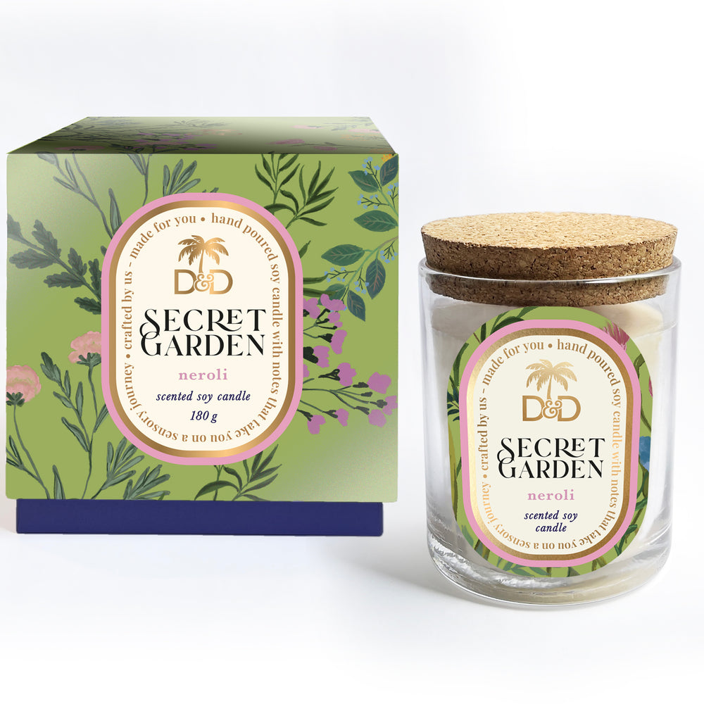 Secret Garden Scented Soy Candle Dots & Doodles