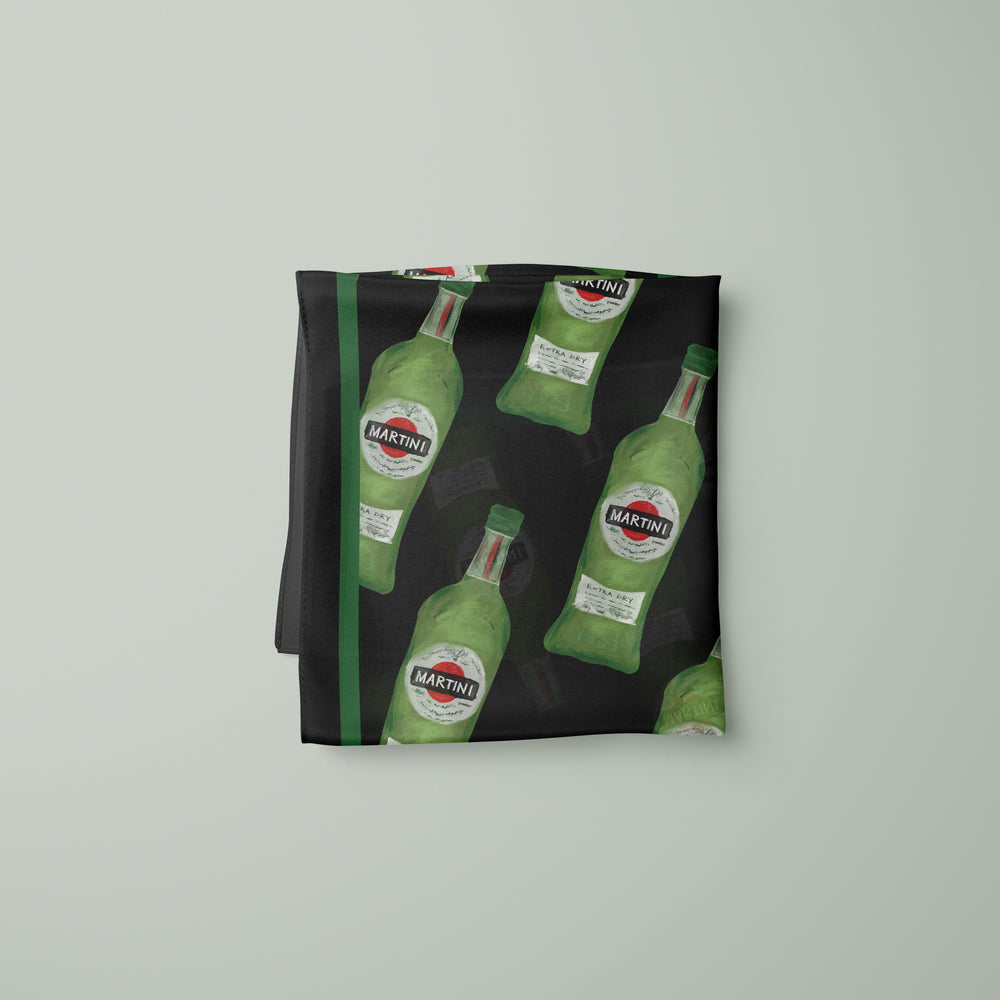 illustrated silk pocket square